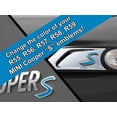 thumbnail image 1 of S Vinyl Decal Insert Replacements for MINI Cooper S 2nd Gen R55 R56 R57 R58 R59 Scuttle and Rear Emblem - Choose Color - [LIGHT BLUE], 1 of 1