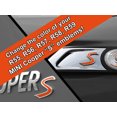 thumbnail image 1 of S Vinyl Decal Insert Replacements for MINI Cooper S 2nd Gen R55 R56 R57 R58 R59 Scuttle and Rear Emblem - Choose Color - [ORANGE], 1 of 1