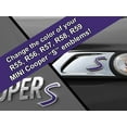 thumbnail image 1 of S Vinyl Decal Insert Replacements for MINI Cooper S 2nd Gen R55 R56 R57 R58 R59 Scuttle and Rear Emblem - Choose Color - [PURPLE], 1 of 1