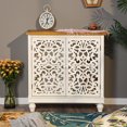 Free Shipping! S&W 2Door HollowCarved Sideboard Accent for