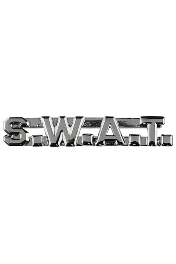 S.W.A.T. Die Struck Letters, 2 Posts  Clutch Backs, Pairs, 1/4 High
