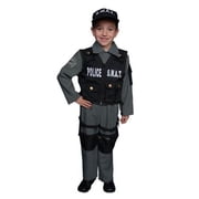 S.W.A.T Police Officer Costume - Size Medium 8-10