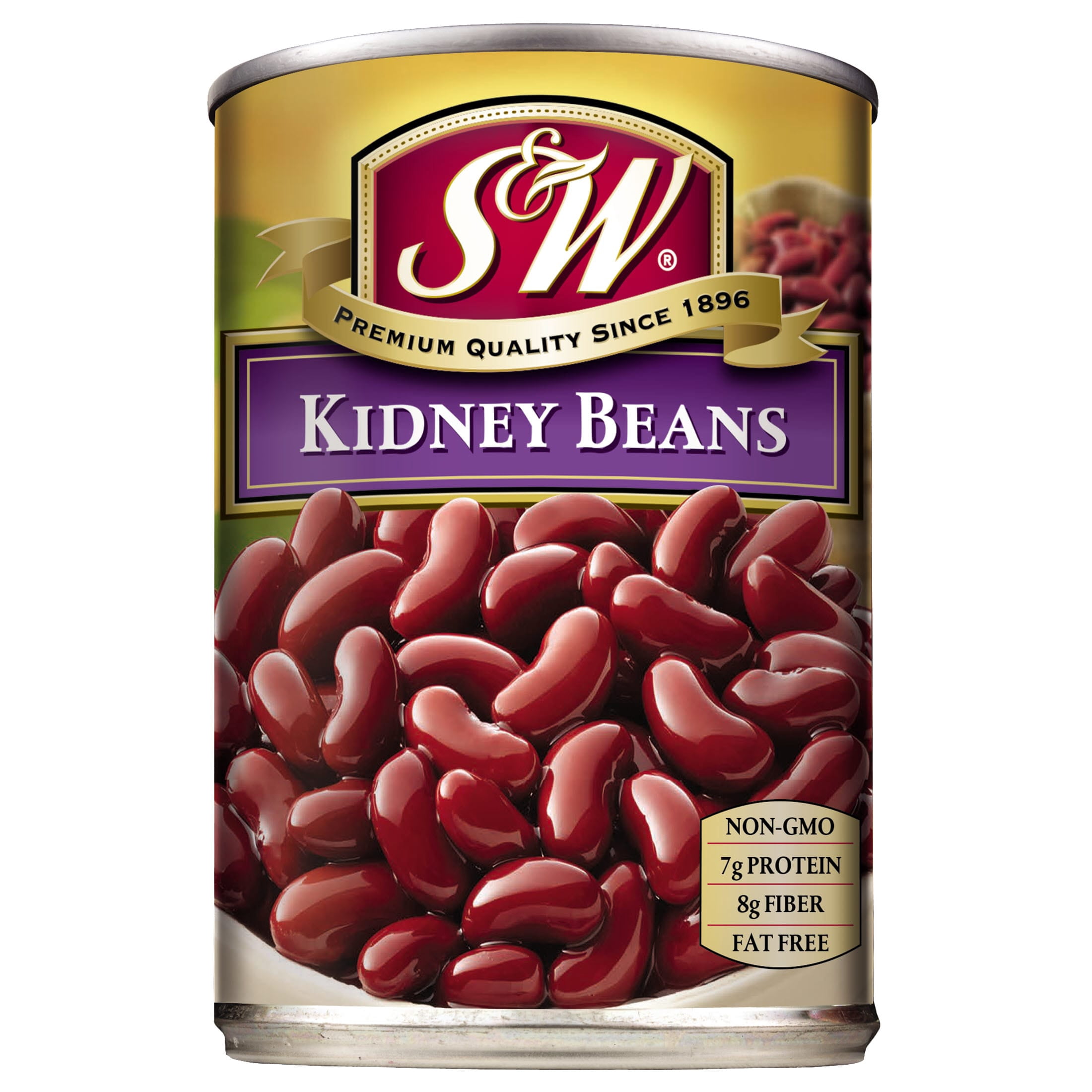 S&W Dark Red Kidney Beans, 15.5 oz Can