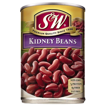 S&W Dark Red Kidney Beans, 15.5 oz Can