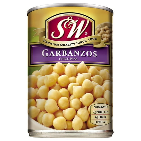 S&W Garbanzo Beans - Chick Peas - 15.5 oz. Can