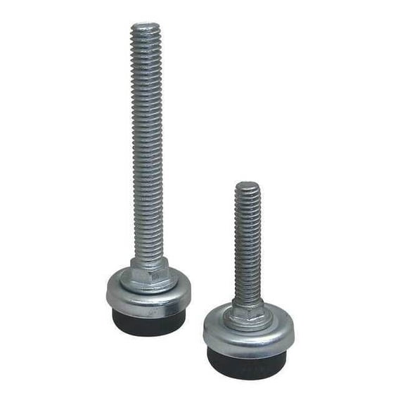 S & W Manufacturing Furniture Glides,1 1/2 in H,Silver SW-5T18