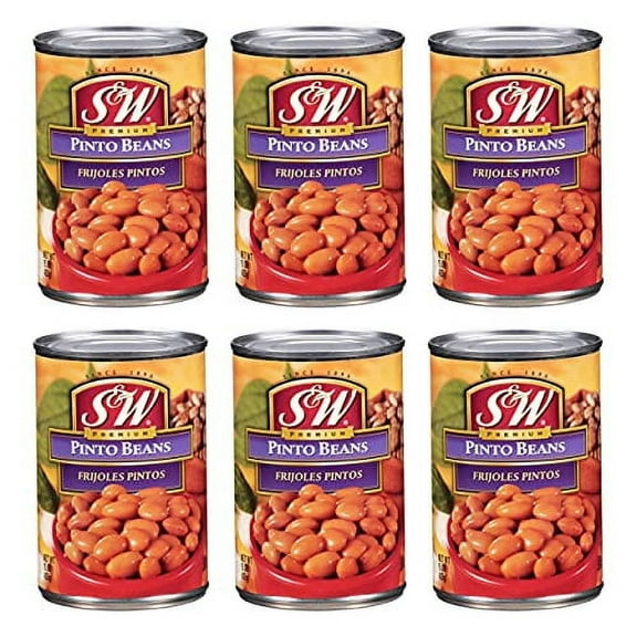 S&W, Pinto Beans (Pack of 6)