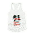thumbnail image 1 of S.W.Smiley Beach Vibes - Women's Racerback Tank, 1 of 9