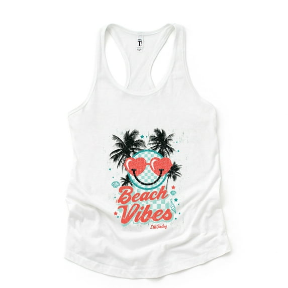 S.W.Smiley Beach Vibes - Women's Racerback Tank