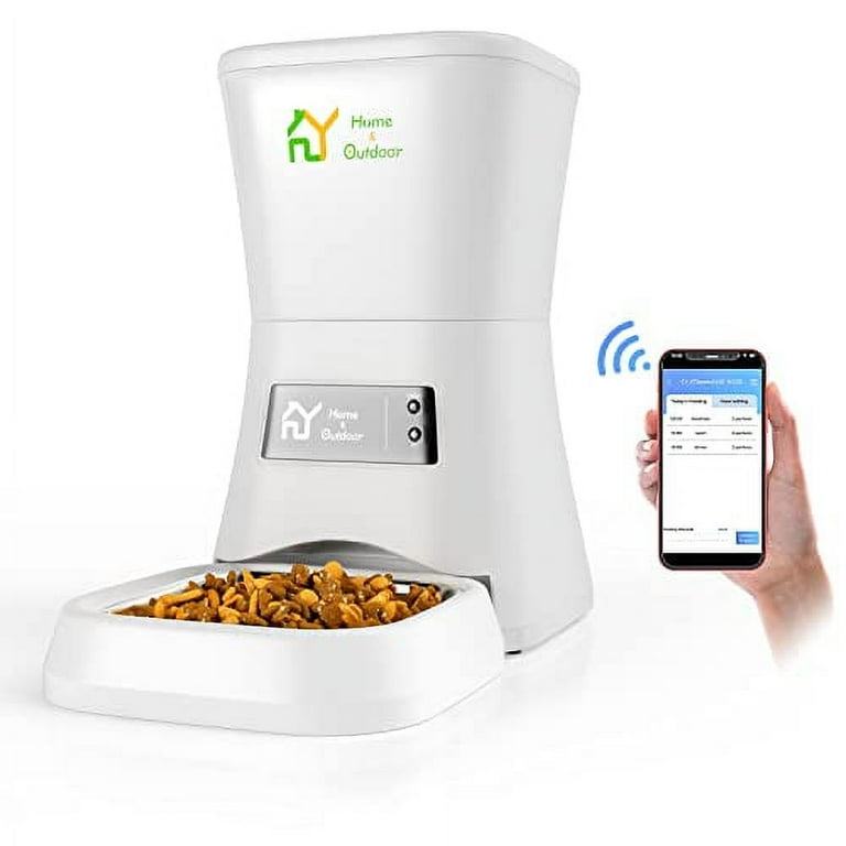 S.Y. 7L Automatic Cat Feeder Wi Fi Enabled Smart Pet Feeders for Dogs and Cats Auto Timed Dry Food Dispenser with Portion Control APP Control Walmart