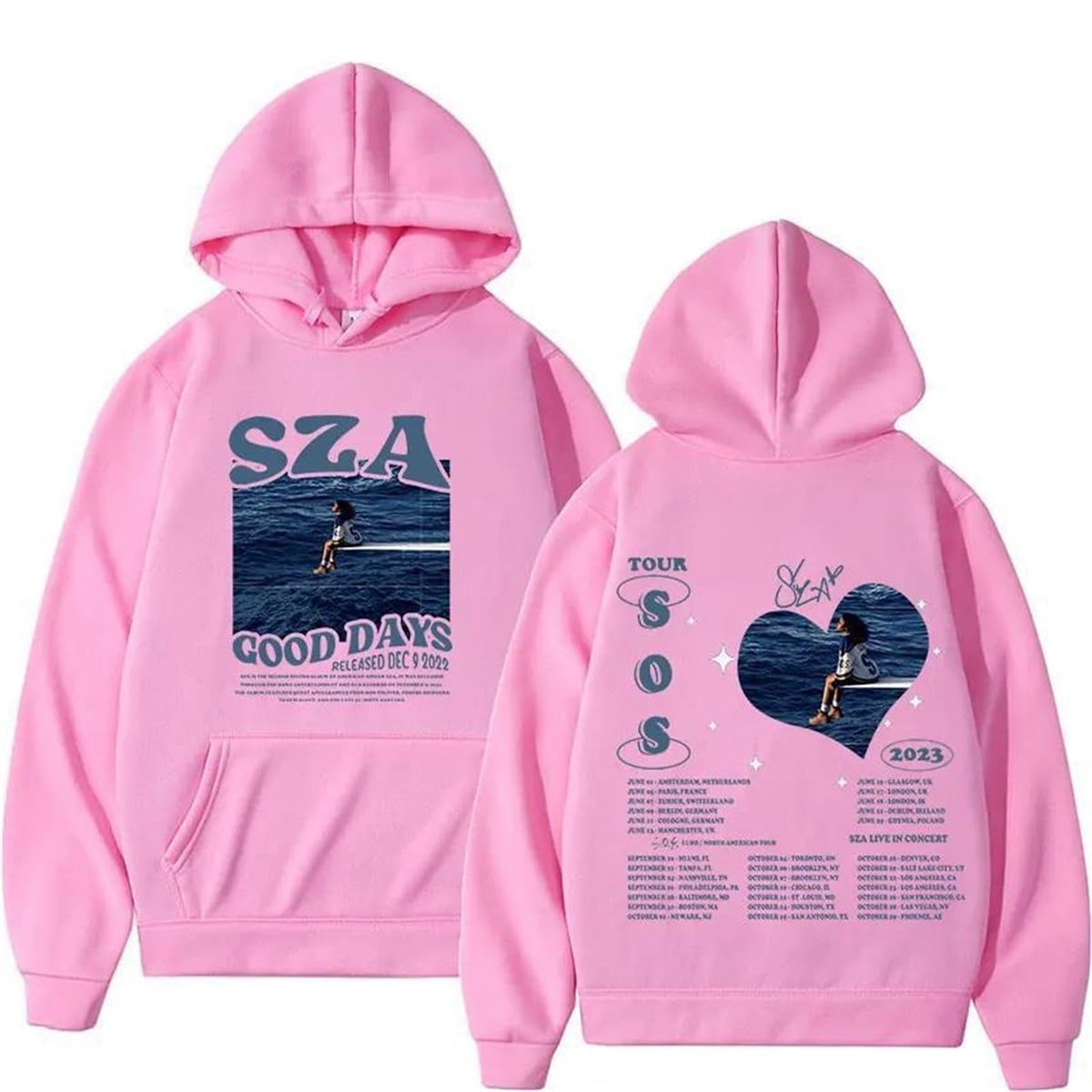 S.Z.A Sos Hoodie Pullover-Perfect for Fans Casual Comfort Unisex ...
