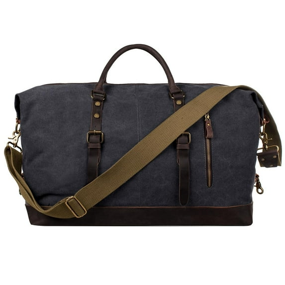 S-ZONE Duffle Bag for Travel Canvas Duffel Bag Carry on Weekender Bag for Men