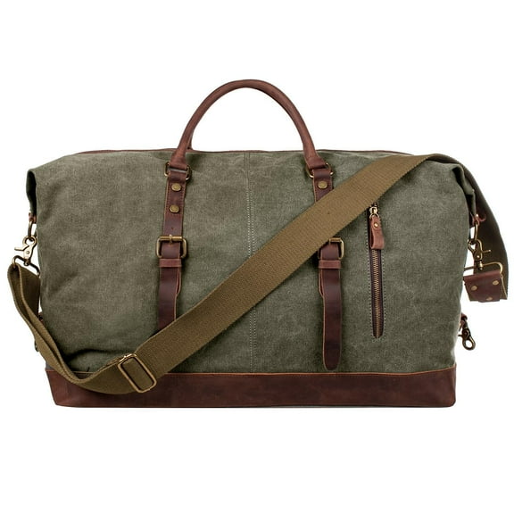 S-ZONE Duffle Bag for Travel Canvas Duffel Bag Carry on Weekender Bag for Men