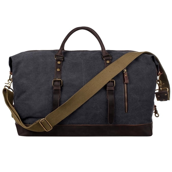 S-ZONE Duffle Bag for Travel Canvas Duffel Bag Carry on Weekender Bag for Men