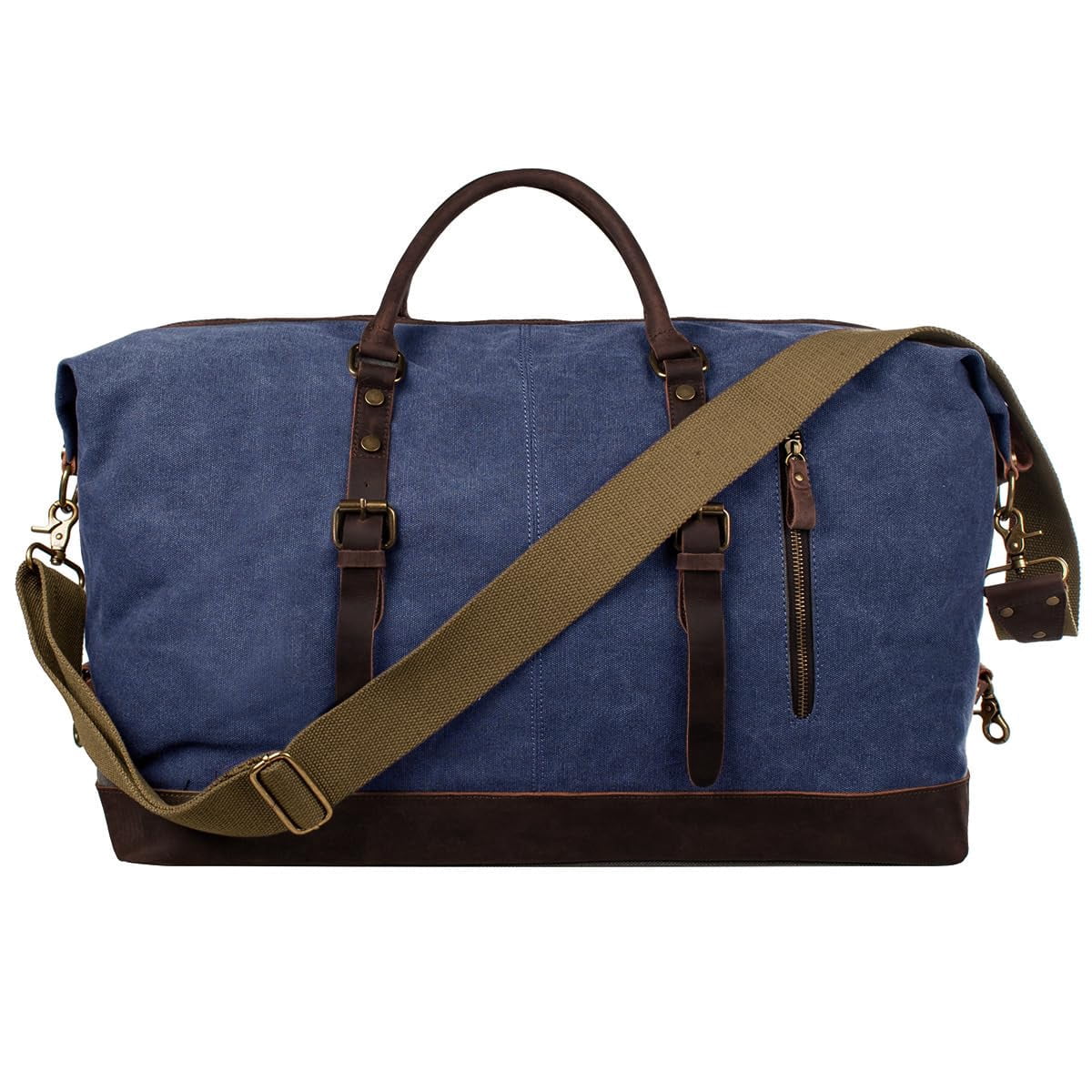 S-ZONE Duffle Bag for Travel Canvas Duffel Bag Carry on Weekender Bag for Men