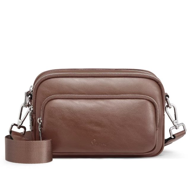 SZONE Genuine Leather Crossbody Bags for Women Trendy Small Purses