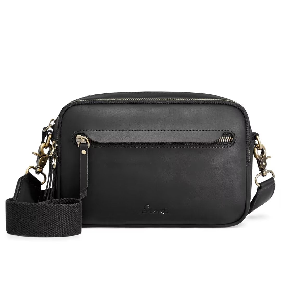 S ZONE Genuine Leather RFID Blocking Crossbody Bags for Women Cell Phone Purse Women s Shoulder Handbags Wide Strap Card Slot Walmart
