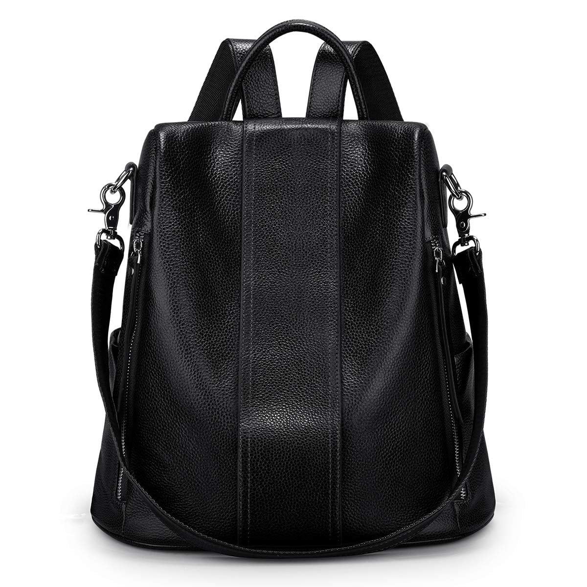 S-ZONE Leather Backpack Purses for Women Antitheft Soft Rucksack Ladies Adjustable Straps Shoulder Bag S-ZONE Medium School Backpack  main image 3