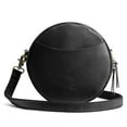 thumbnail image 1 of S-ZONE Leather Crossbody Bags for Women Trendy Circle Cross Body Shoulder Bag Designer Round Purses, 1 of 7