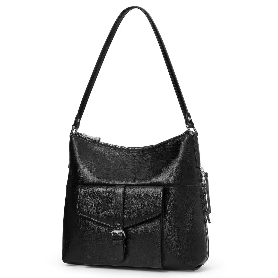 SZONE Women Genuine Leather Hobo Shoulder Purse and Handbags Top