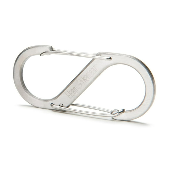 Klean Kanteen Steel S-Biner 3 - Stainless Steel Carabiner Clip - Dual Carabiner - Stainless Steel - Water Bottle Carrier - Not for Climbing - Number 3 Type