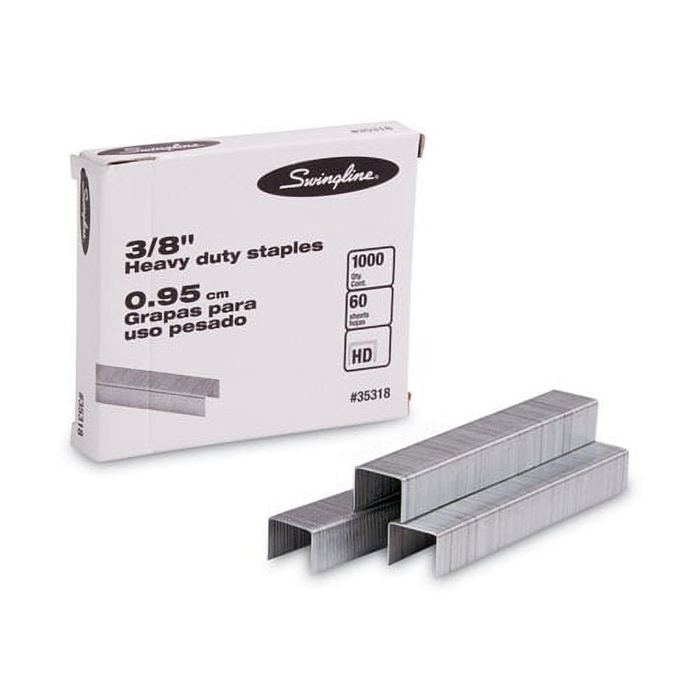 "S.f. 13 Heavy-Duty Staples, 0.38"" Leg, 0.5"" Crown, Steel, 1,000/box | Bundle of 2 Boxes"