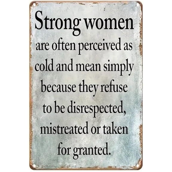 S ironic retro metal tin plaque retro plaque decor hanging plaque psychological logo plaque decor wall art wall/room/home/restaurant/cafe/door/patio/garage decor,812 inch