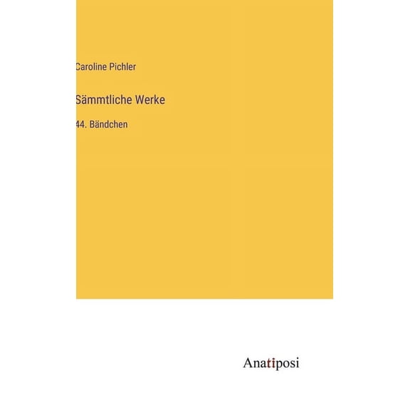 Smmtliche Werke: 44. Bndchen (Hardcover)