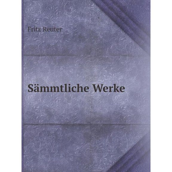 Smmtliche Werke (Paperback)