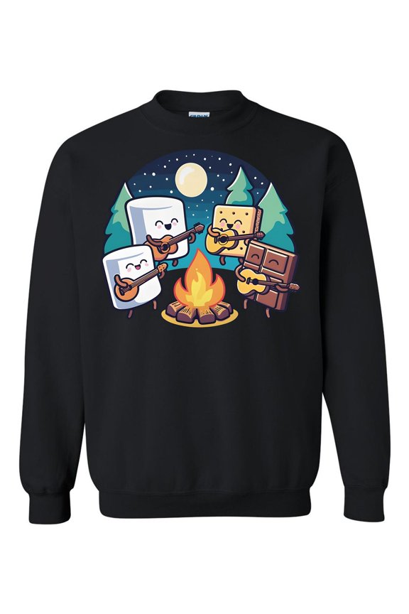S'more Camping Funny Marshmallow Lover Campfire Food Sweatshirt