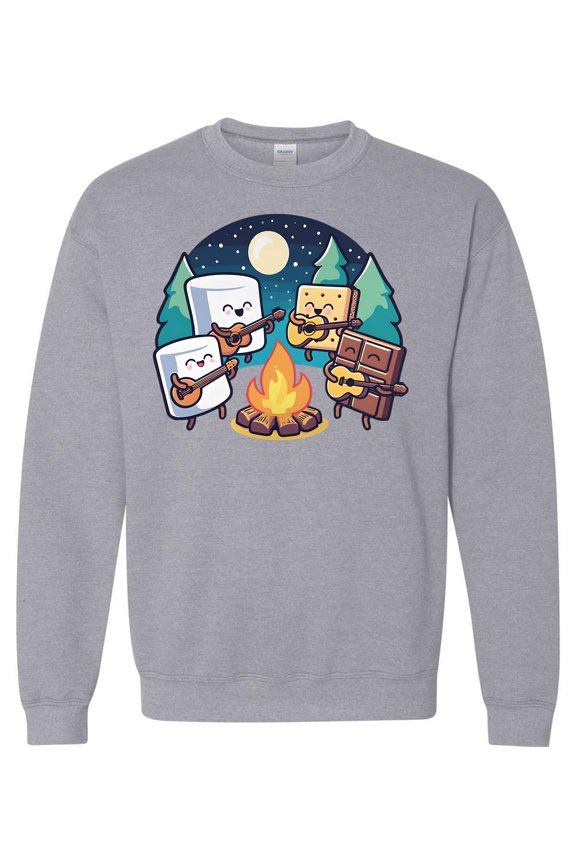 S'more Camping Funny Marshmallow Lover Campfire Food Sweatshirt