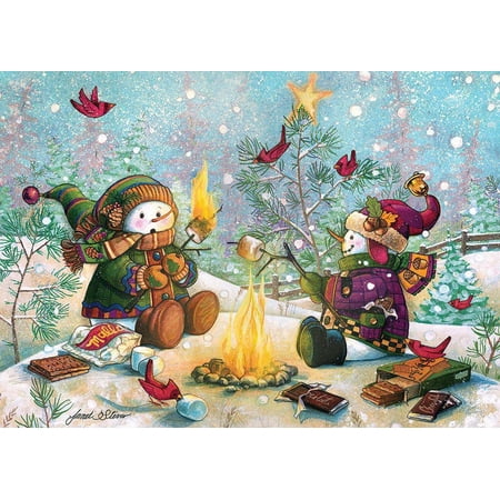 Cobble Hill - S'more Snowfall - 35 Piece Tray Puzzle