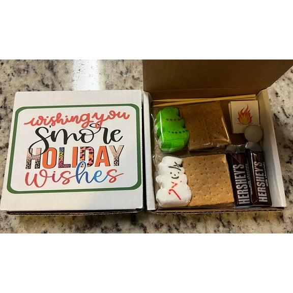 S'mores Holiday Peeps Mini Kit Party Favors with Notecard