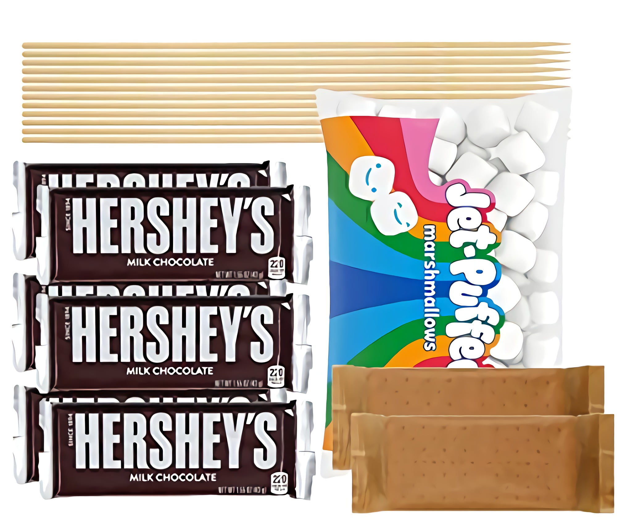 S'mores Kit Includes Roasting Sticks, Chocolate, Graham Crackers