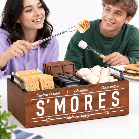 Service Box Handles S'mores Station Farmhouse Smores With Handles Kit For Fire Pit Maker ...