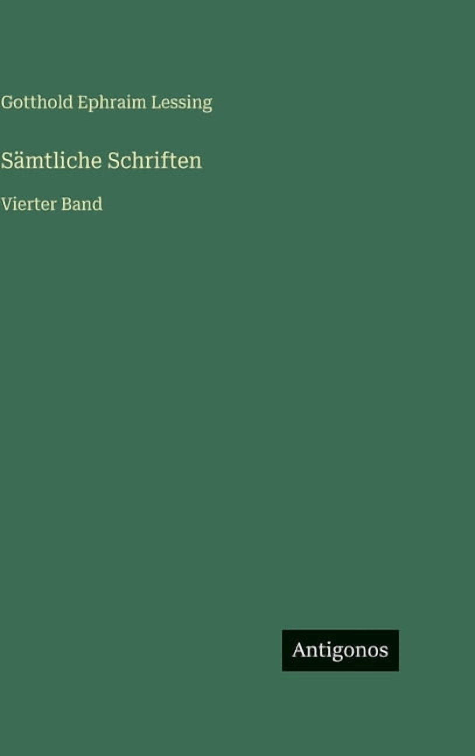 Sämtliche Schriften: Vierter Band, (Hardcover)