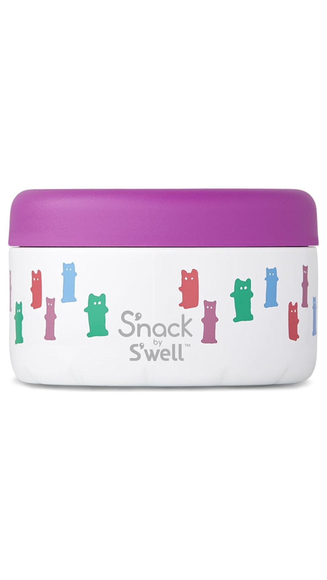 S'nack by S'well Vacuum Insulated Stainless Steel Food Storage, Peppermint Tree, 24 oz