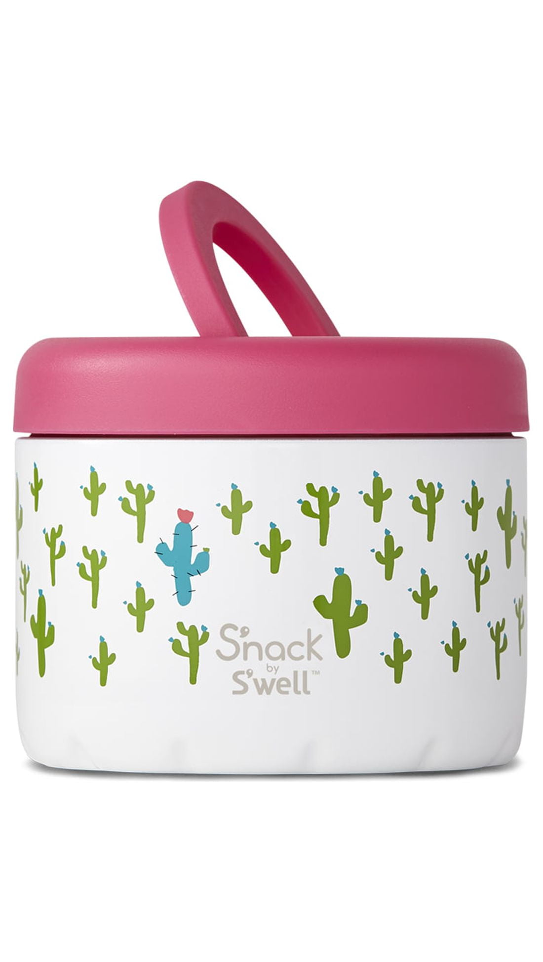 S'nack by S'well Stainless Steel Food Container, 24 Ounce Azure Forest 4.17 H x 5.0 W x 5.0 D