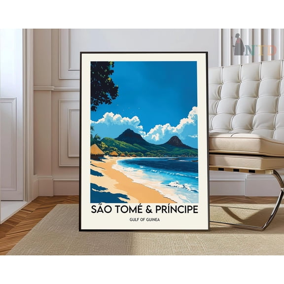 São Tomé And PrÃncipe Poster, São Tomé And PrÃncipesão Tomé And PrÃncipe Print, São Tomé And PrÃncipe Photo Wall Art, Modern Wall Decor, 16x24 UNFRAMED