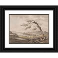 thumbnail image 1 of Søren L. Lange 18x14 Black Ornate Wood Framed Double Matted Museum Art Print Titled - View of Prasto in Zealand (1804 - 1805), 1 of 5