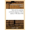thumbnail image 1 of SÃ©rie de la Conduite Constante Depuis 1789 Et MÃªme 1788, (Paperback), 1 of 1