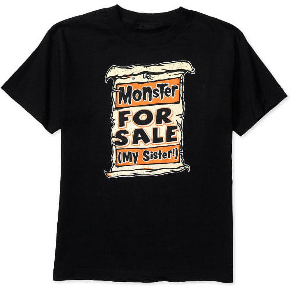 S/s Halloween Tee Monster For Sale Black