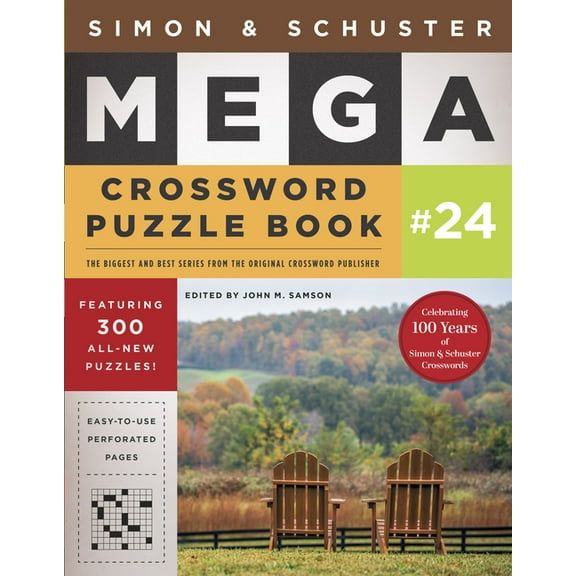 S&s Mega Crossword Puzzles Simon & Schuster Mega Crossword Puzzle Book #24, Book 24, (Paperback)