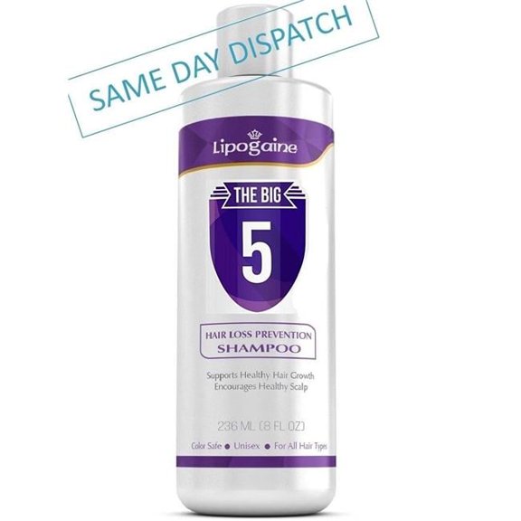 S store 262473904307 Lipogaine The Big 5 Premium Organic Hair Loss & Anti Dht Shampoo For Men & Women