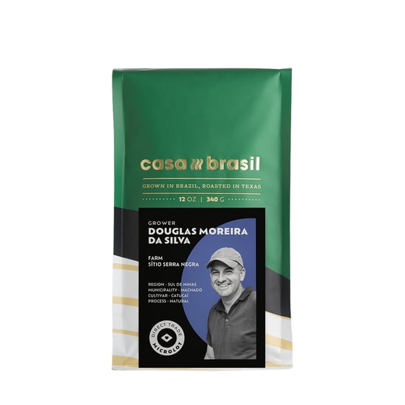 SÃtio Serra Negra Microlot - Roasted by Casa Brasil Coffees - Whole Bean Coffee - 12oz Bag