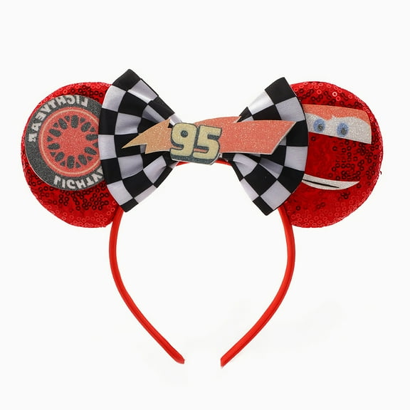 S-titch Rainbow Ombre Bow Headband - Sparkling Party Headband for Women and Teens, Cute Cosplay Costume Accessory for Birthdays and Themed Events