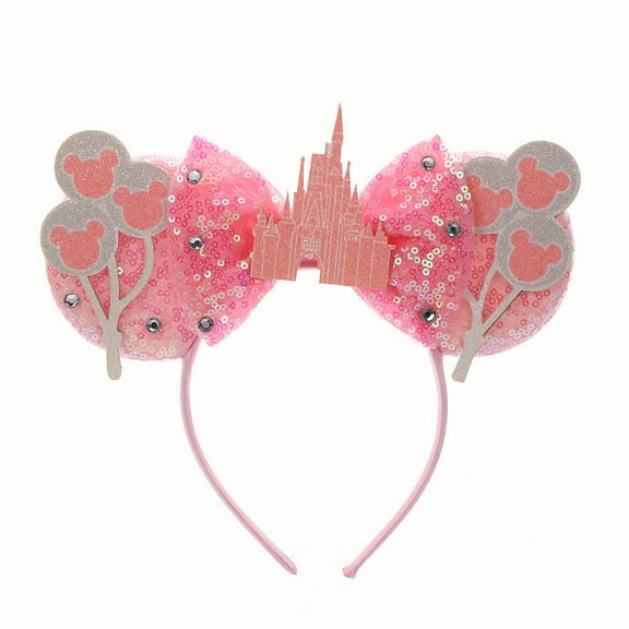 S-titch Rainbow Ombre Bow Headband - Sparkling Party Headband for Women and Teens, Cute Cosplay Costume Accessory for Birthdays and Themed Events