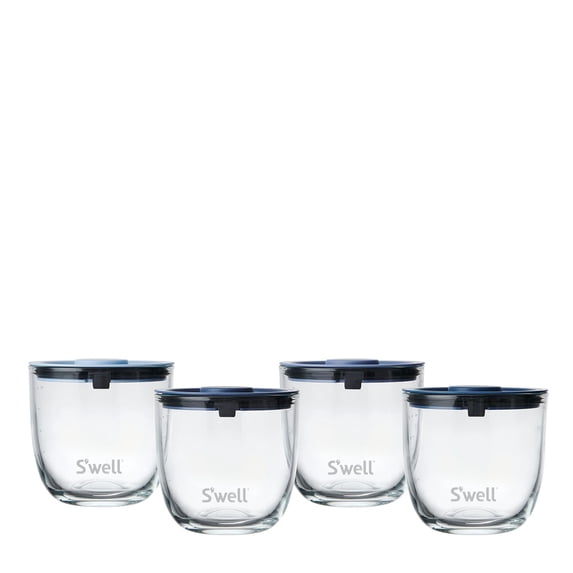 S'well 16 oz Glass Prep Bowl Set Coastal blues