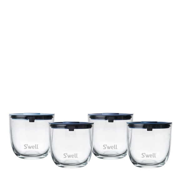 S'well 16 oz Glass Prep Bowl Set Coastal blues