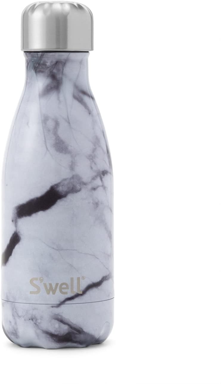 S'well Stainless Steel Water Bottle 9 ounces Azurite Marble Triple Layered  Vacuum Insulated Containers Keeps Drinks Cold for 24 Hours and Hot for 12